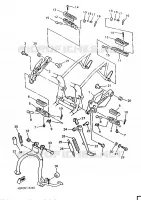 SUPPORT / REPOSE PIEDS pour Yamaha XJN 1996