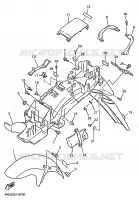 GARDE BOUE pour Yamaha XJN 1999