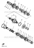TRANSMISSION pour Yamaha XJN 1999