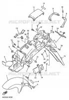 GARDE BOUE pour Yamaha XJN 1999