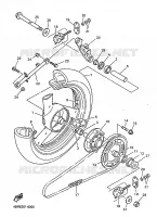 ROUE ARRIERE pour Yamaha XJN 1999