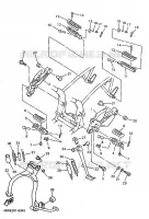 SUPPORT / REPOSE PIEDS pour Yamaha XJN 1999
