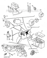 PARTIE ELECTRIQUE 1 pour Yamaha XJN 1999