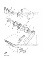 EMBRAYAGE DE DEMARREUR pour Yamaha XJN 2001