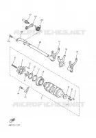 BARILLET DE SELECTION / FOURCHETTES pour Yamaha XJN 2001