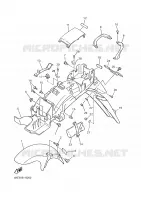 GARDE BOUE pour Yamaha XJN 2001