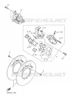 ETRIER DE FREIN AVANT pour Yamaha XJN 2001