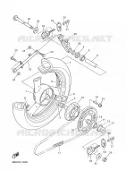 ROUE ARRIERE pour Yamaha XJN 2001
