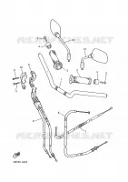 GUIDON ET CABLES pour Yamaha XJN 2001