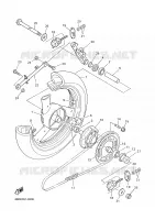 ROUE ARRIERE pour Yamaha XJN 2001