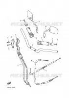 GUIDON ET CABLES pour Yamaha XJN 2001