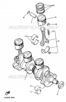 VILEBREQUIN / PISTON pour Yamaha XJ 1989