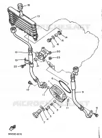 RADIATEUR D'HUILE / ECHANGEUR pour Yamaha XJ 1989