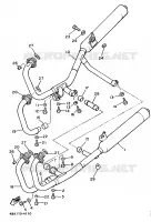 ECHAPPEMENT pour Yamaha XJ 1989