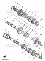 TRANSMISSION pour Yamaha XJ 1989