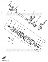 BARILLET DE SELECTION / FOURCHETTE pour Yamaha XJ 1989