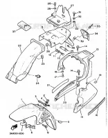 GARDE BOUE pour Yamaha XJ 1989