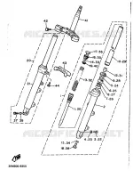 FOURCHE pour Yamaha XJ 1989