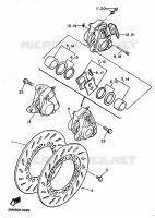 ETRIER DE FREIN AVANT pour Yamaha XJ 1989