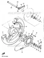 ROUE ARRIERE pour Yamaha XJ 1989