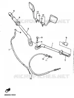 GUIDON ET CABLES pour Yamaha XJ 1989