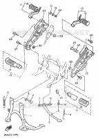 SUPPORT / REPOSE PIEDS pour Yamaha XJ 1989