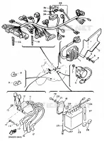 PARTIE ELECTRIQUE 1 pour Yamaha XJ 1989