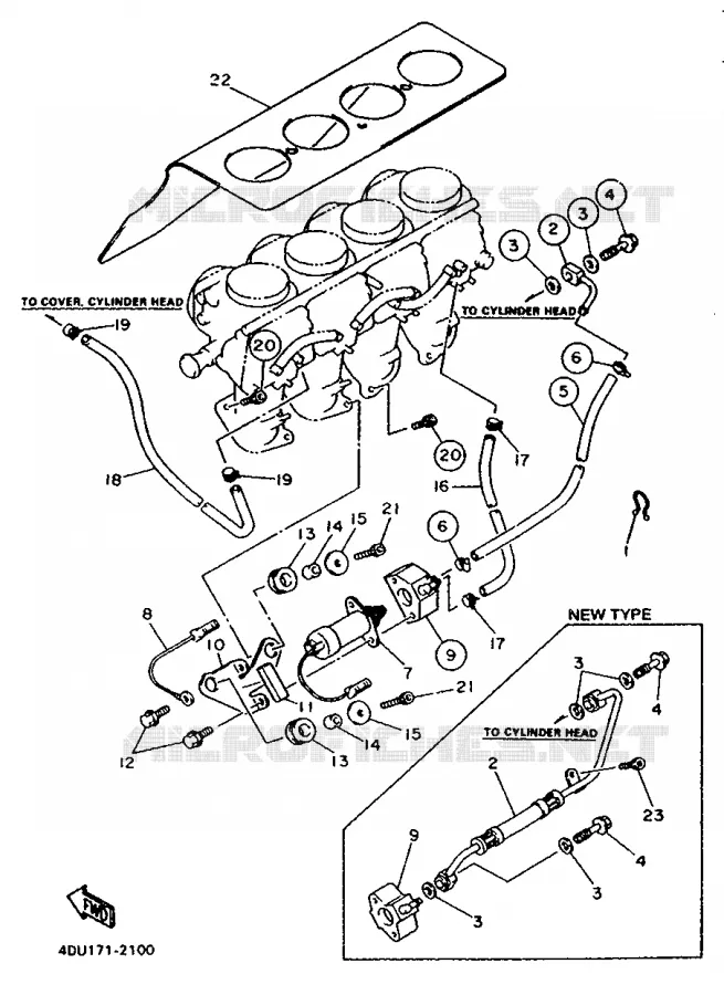 CARBURATEUR 2 Yamaha MOTO 600 1992 XJS DIVERSION  XJ600S