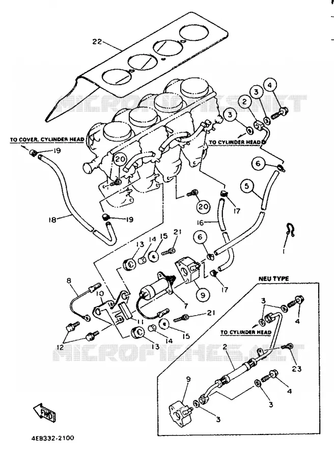 CARBURATEUR 2 Yamaha MOTO 600 1992 XJS DIVERSION  XJ600S
