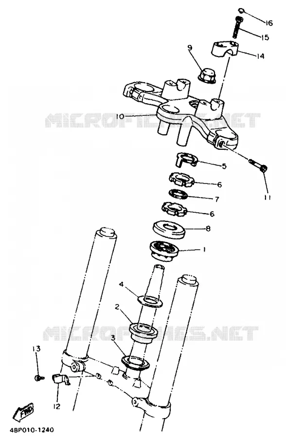 DIRECTION Yamaha MOTO 600 1992 XJS DIVERSION  XJ600S