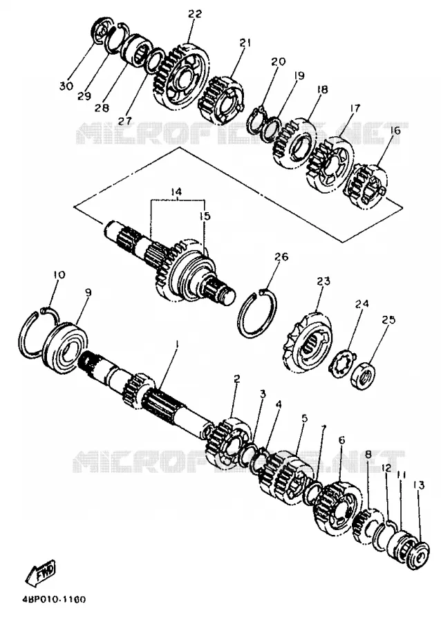 TRANSMISSION Yamaha MOTO 600 1993 XJS DIVERSION  XJ600S
