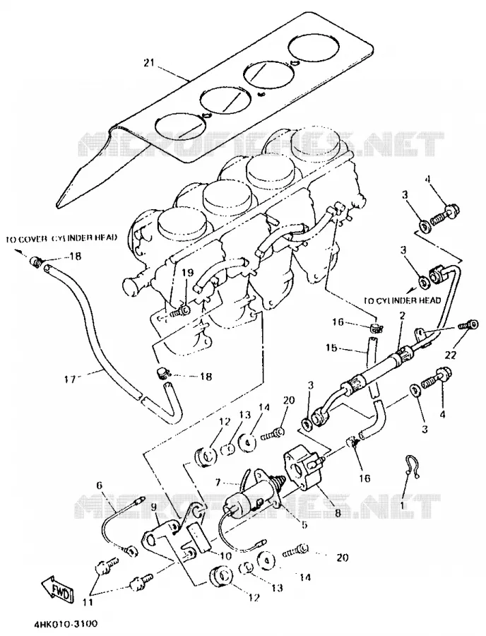 CARBURATEUR 2 Yamaha MOTO 600 1994 XJS DIVERSION  XJ600S