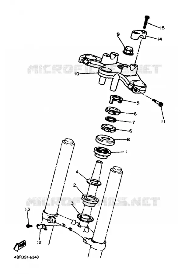 DIRECTION Yamaha MOTO 600 1996 XJS DIVERSION  XJ600S