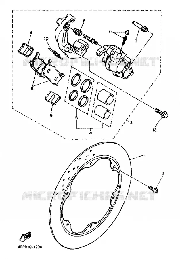 ETRIER DE FREIN AVANT Yamaha MOTO 600 1996 XJS DIVERSION  XJ600S