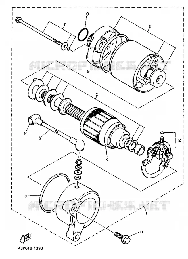 DEMARREUR Yamaha MOTO 600 1998 XJS DIVERSION  XJ600S