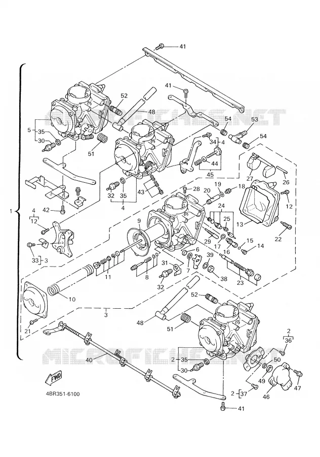 CARBURATEUR Yamaha MOTO 600 2000 XJS DIVERSION  XJ600S