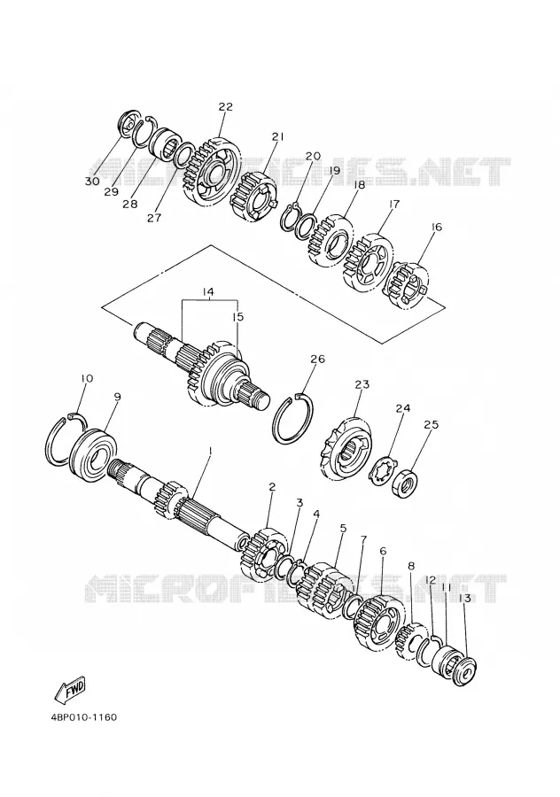 TRANSMISSION Yamaha MOTO 600 2000 XJS DIVERSION  XJ600S