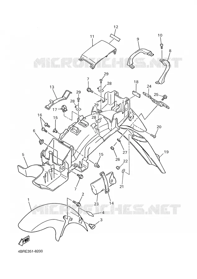 GARDE BOUE Yamaha MOTO 600 2000 XJS DIVERSION  XJ600S