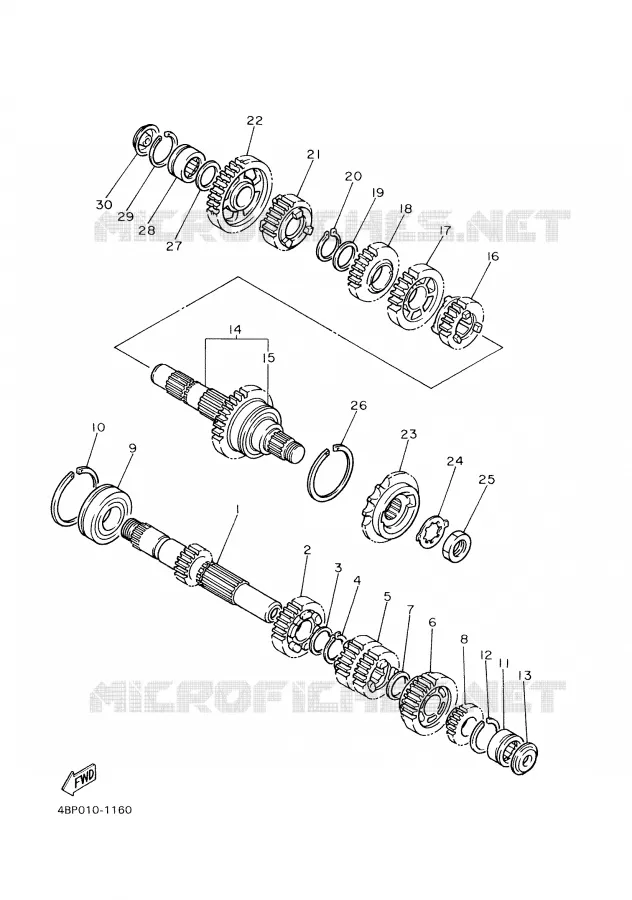 TRANSMISSION Yamaha MOTO 600 2000 XJS DIVERSION  XJ600S