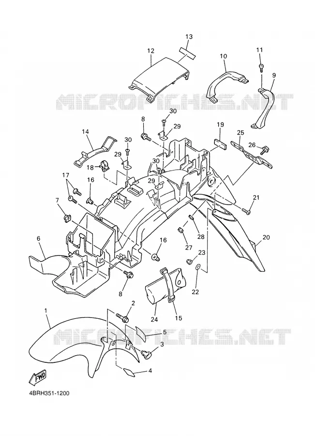 GARDE BOUE Yamaha MOTO 600 2001 XJS DIVERSION  XJ600S