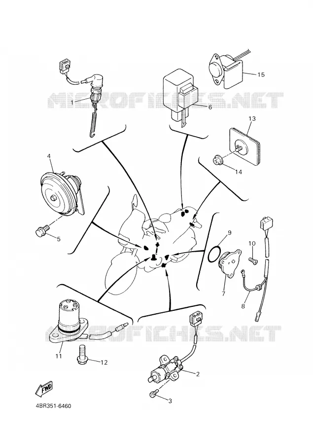 PARTIE ELECTRIQUE 2 Yamaha MOTO 600 2002 XJS DIVERSION  XJ600S