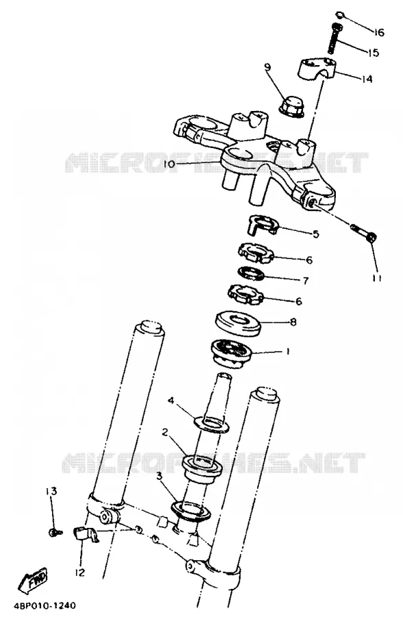 DIRECTION Yamaha MOTO 600 1994 XJS DIVERSION  XJ600S (25.1KW)