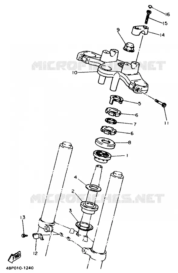 DIRECTION Yamaha MOTO 600 1993 XJS DIVERSION  XJ600S (37KW)