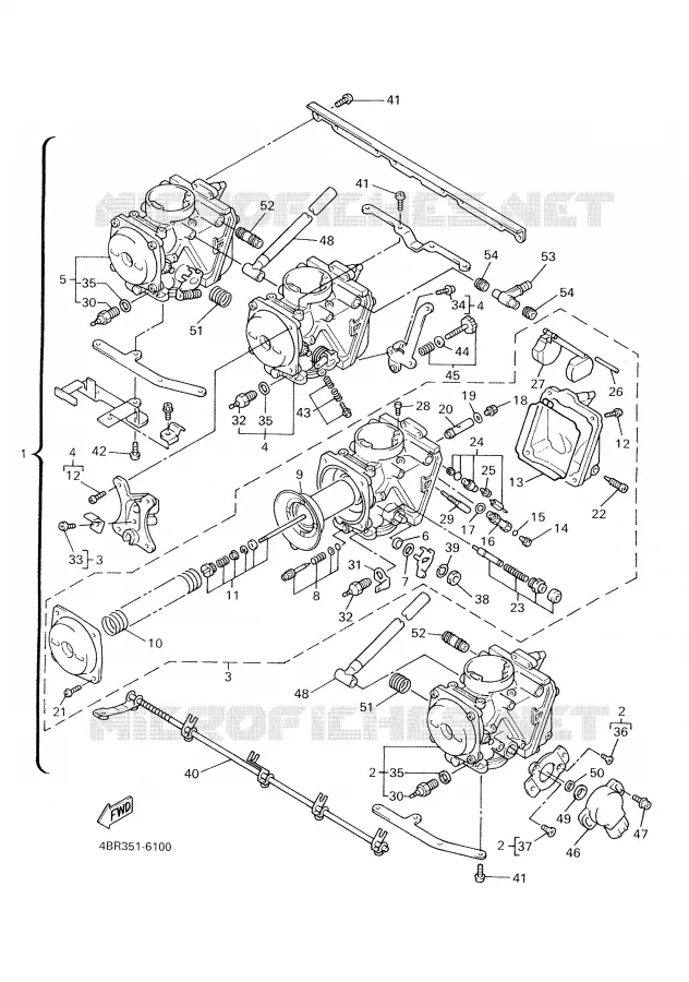CARBURATEUR Yamaha MOTO 600 1997 XJS DIVERSION  XJ600S