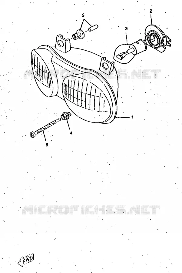 PHARE  Yamaha SCOOTER 50 1997 BOOSTER  CW50RS