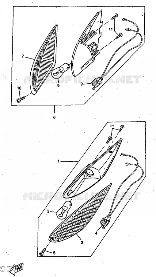 CLIGNOTANT Yamaha SCOOTER 50 1998 BOOSTER  CW50RS