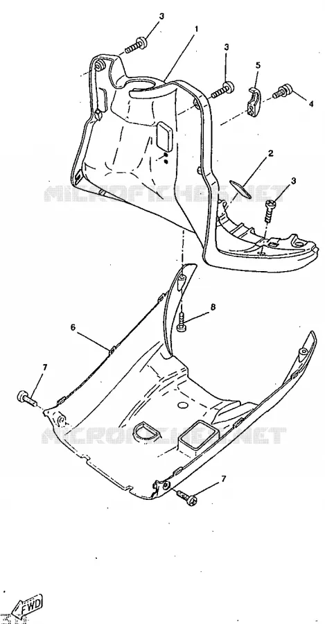 PROTEGE JAMBES Yamaha SCOOTER 50 1998 BOOSTER  CW50RS