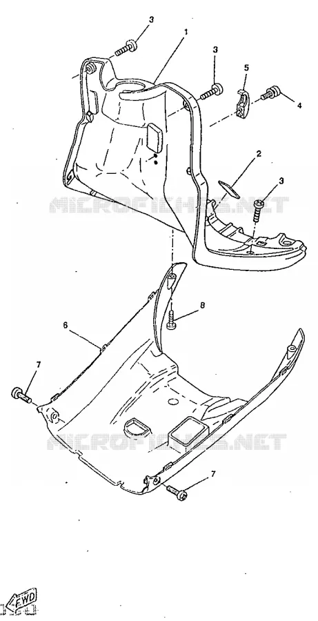 PROTEGE JAMBES Yamaha SCOOTER 50 1998 BOOSTER  CW50RS