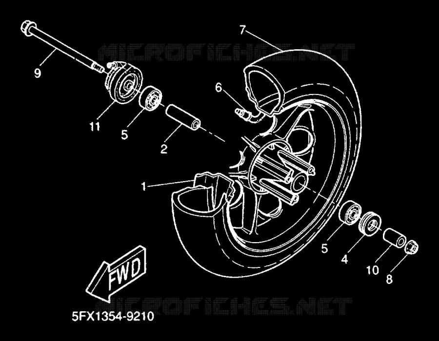 ROUE AVANT Yamaha SCOOTER 50 2000 NEXT GENERATION  CW50RS