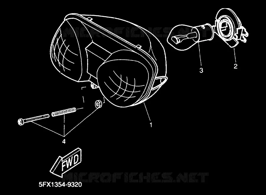 PHARE  Yamaha SCOOTER 50 2000 NEXT GENERATION  CW50RS